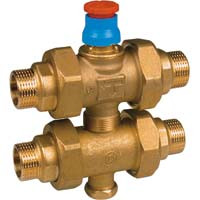 R292�Trojcestn� z�nov� ventil s mo�nos�ou regul�cie by-passu pre termoelektrick� hlavu