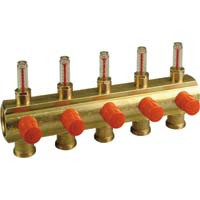 R553M�Rozde�ovacia ty� s regula�n�mi ventilmi a prietokomermi