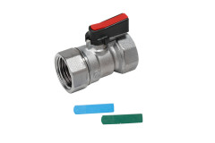 R690 mini gu�ov� ventil, vn�torn� z�vity, p��ka, chr�m